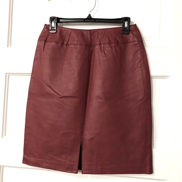 Vintage Leather Skirt - Picture 2 of 7